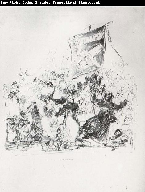 Francisco Goya Drawing for plate 190